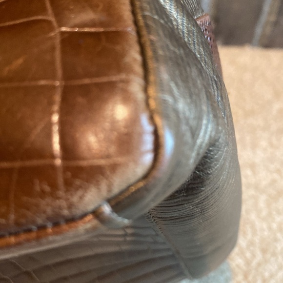 Sharif 1827 Bag in a Tricolor Leather with Dust Bag. - Picture 15 of 16